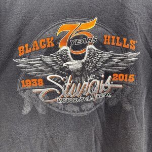 Hot Leathers Sturgis Rally South Dakota 2XL Shirt Large Black 75th Anniversary